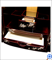 高級輪島塗上置き仏壇16号「桜」引き出し